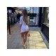 Nightclub Cut Out White Bodycon Dresses