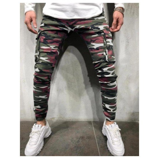  Casual Loose Camouflage Men's Multi-pocket Jeans