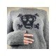  2022 Autumn Round Neck Skull Women's Sweater