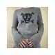  2022 Autumn Round Neck Skull Women's Sweater