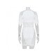 Nightclub Cut Out White Bodycon Dresses