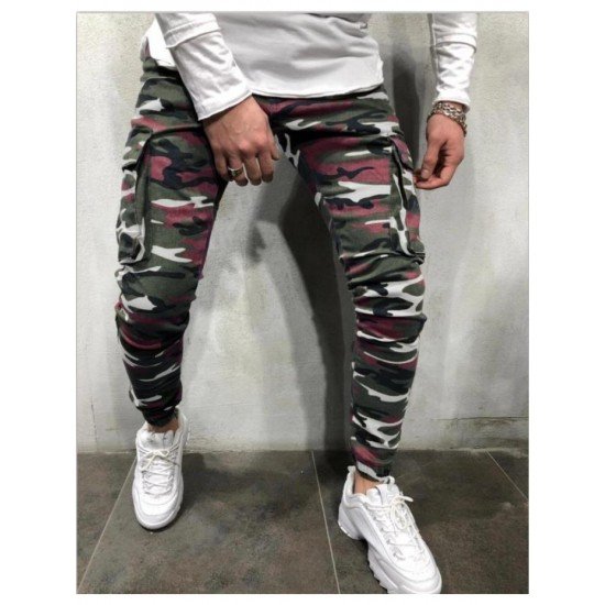  Casual Loose Camouflage Men's Multi-pocket Jeans