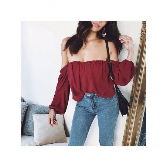 Ladies Off The Shoulder Loose Blouse