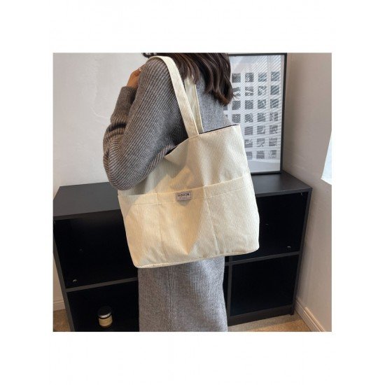 Casual Black Canvas Tote Bags