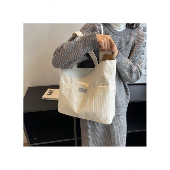 Casual Black Canvas Tote Bags