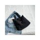 Casual Black Canvas Tote Bags