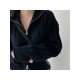  2022 Fall Pure Color Hooded Women's Wool Coats