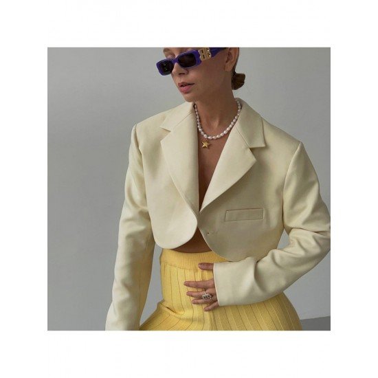  Versatile Solid Color Cardigan Long Sleeve Lapel Coats