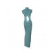 Turtle Neck Cut Out Sleeveless Maxi Dresses For Women