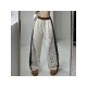 Vintage Sports Drawstring Loose Drawstring Leg Trousers