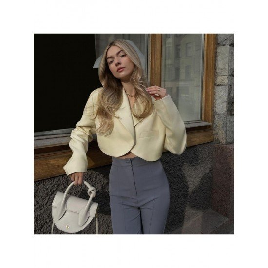  Versatile Solid Color Cardigan Long Sleeve Lapel Coats