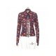 Designer Printed Button Up Ladies Tops