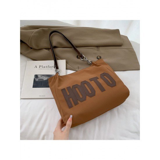 Casual Travel Letter Patchwork Shoulder Tote Bags