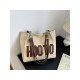 Casual Travel Letter Patchwork Shoulder Tote Bags