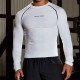 Sports White Jogger Long Sleeve Tees For Men