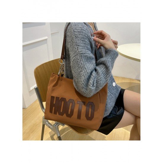 Casual Travel Letter Patchwork Shoulder Tote Bags