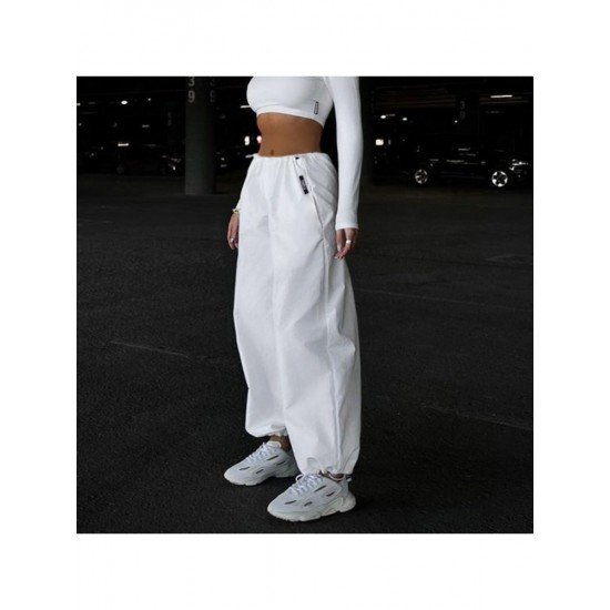  Pure Color Casual Women's Long Pants