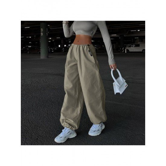  Pure Color Casual Women's Long Pants