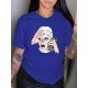 Latest Short Sleeve Graphic T Shirt Tops For Women