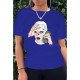 Latest Short Sleeve Graphic T Shirt Tops For Women