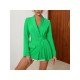  2022 Fashion Pure Color Women's Long Sleeve Coats