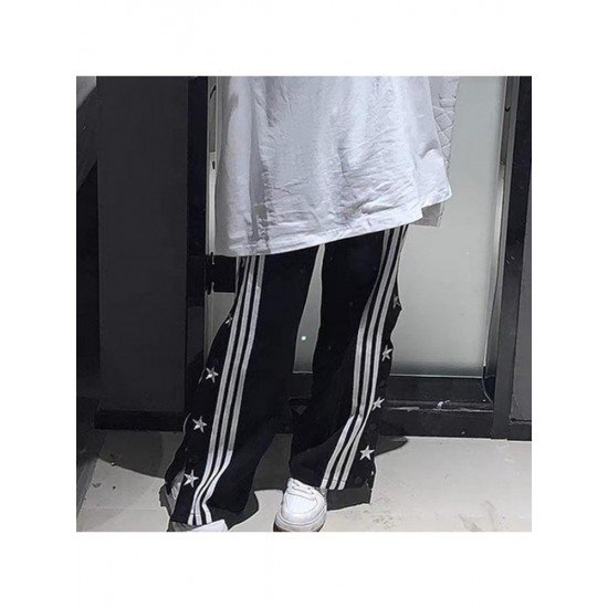 Casual Star Drawstring Long Trousers For Women