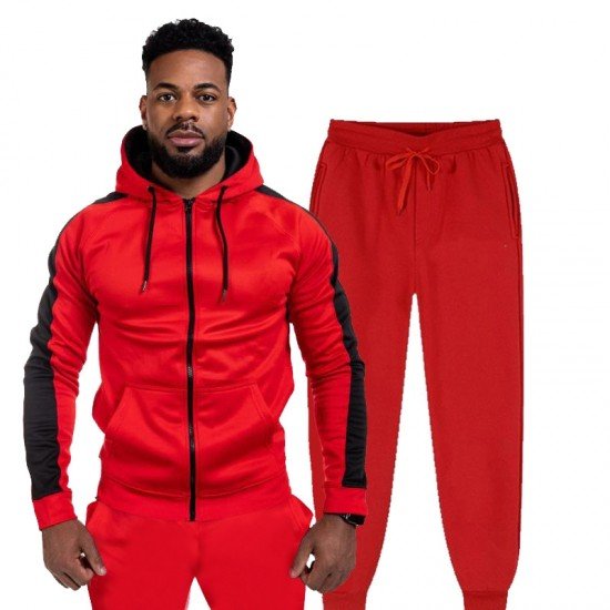 Casual Active Hooded Coat And Pant Sets For Men