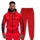 Casual Active Hooded Coat And Pant Sets For Men