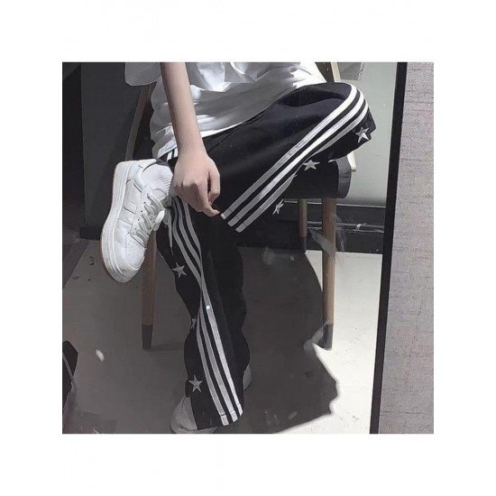 Casual Star Drawstring Long Trousers For Women