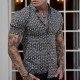  Summer Printing Men Short Sleeve Shirt