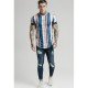  Summer Fashion Striped Contrast Color Men's T-Shirt