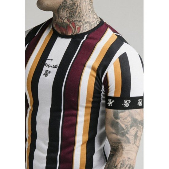  Summer Fashion Striped Contrast Color Men's T-Shirt