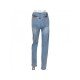 Ladies Cut Out Pencil Jean Trousers