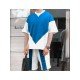 Color Blocking Summer Men 2 Piece Short Sets