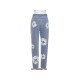 Printed Straight Leg Blue Women Jeans