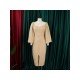 Latest Solid Lantern Sleeve Backless Long Sleeve Dress