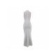  Pure Color Fishtail Sleeveless Dress For Women