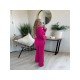 New Fashion Solid Pockets Off The Shoulder Jumpsuits