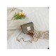  PU Pure Color Sequined Shoulder Bag For Women