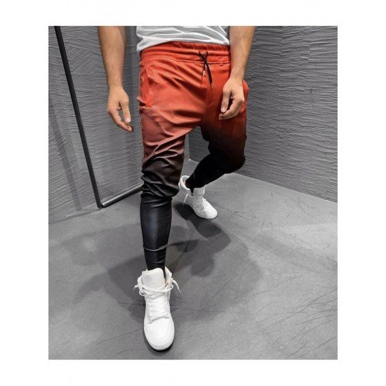  Gradient Color Casual Men's Long Pants