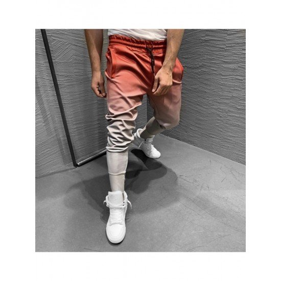  Gradient Color Casual Men's Long Pants