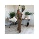 New Fashion Solid Pockets Off The Shoulder Jumpsuits