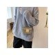  PU Pure Color Sequined Shoulder Bag For Women