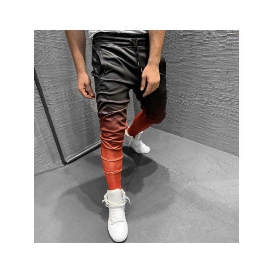  Gradient Color Casual Men's Long Pants