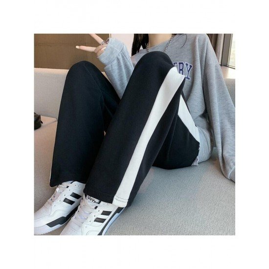 Jogger Black Loose Long Pants For Women