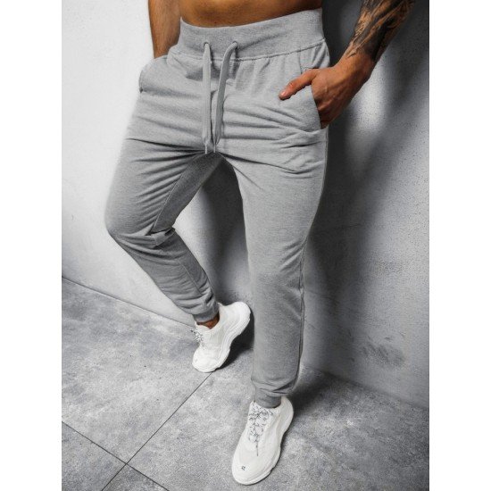  Casual Pure Color Long Pants For Men