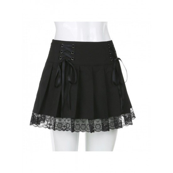 Ladies Patchwork A-Line Pleated Skirts