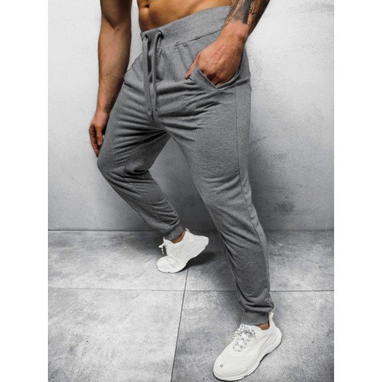  Casual Pure Color Long Pants For Men