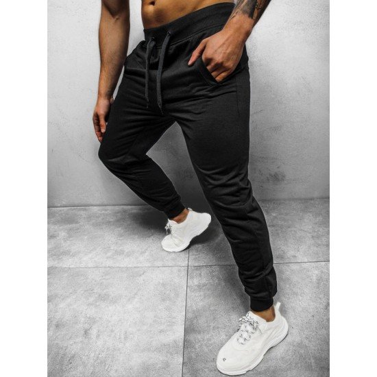  Casual Pure Color Long Pants For Men