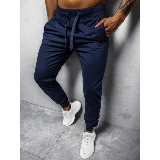  Casual Pure Color Long Pants For Men